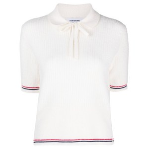 톰 브라운 RWB 스트라이프 니트 티셔츠, 화이트계열, Italy 40(KR 55)