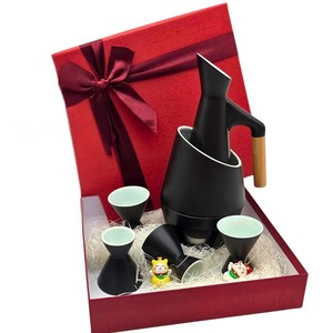잔집사 블랙매니아 사케잔 세트 도쿠리 술잔 온주기 소주 위스키 홈술 선물