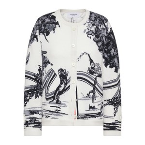 톰 브라운 헥터 인타르시아 투알 가디건, 화이트계열+블랙계열, Italy 36(KR 33)