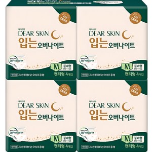 디어스킨 에어엠보 입는 오버나이트, 중대형, 4개입, 4개