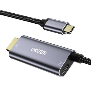 초텍 C to HDMI + PD 케이블 (1.8m) 모니터 노트북 미러링, 1개, 1.8m