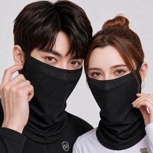 KN60 2매입 여름 머프 메쉬 페이스커버 자외선차단 넥커버 마스크 등산 골프 낚시 멀티 스카프