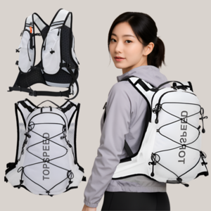 호니배저 트레일러닝 조끼 등산 가방 사이클 백팩 12L, 1개, 화이트