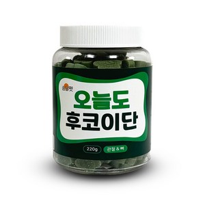 쏨달펫 오늘도 후코이단 대용량 트릿 강아지 영양 간식, 220g, 1개, 관절+뼈