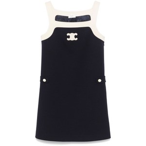 셀린느 트리옹프 모티프 울 미니 드레스