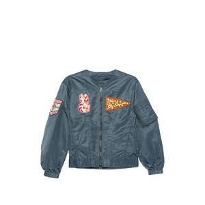 겐조 아플리케 지퍼 재킷, 블루계열, Standard XS