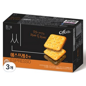 해태에이스 씬 쿠키 에스프레소맛, 291g, 3개