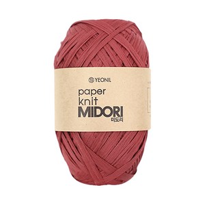 미도리실 종이실 40g 뜨개실 한지실 라탄실 페이퍼얀 코바늘실, 1 페일로즈, 1개