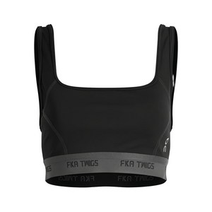 온러닝 스퀘어 넥 스포츠 브라, 블랙계열, L(KR 77)