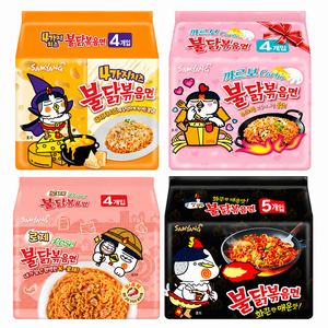 삼양 불닭멀티 4종 기획세트 2호 (불닭+불닭탕+까르보+4가지치즈) 멀티 각 1개씩