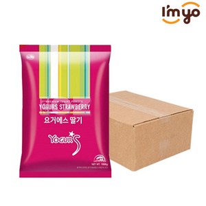 아임요 요거에스 딸기 파우더 1kg 요거트분말 요거트, 12개