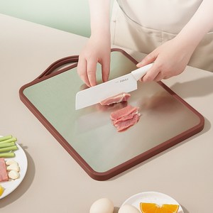 Tiger Pavilion 아치형 손잡이 양면 도마, 400x305x17..., 1개