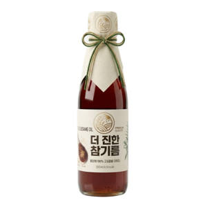 [들녘] 전통압착 더 진한 통참깨100% 참기름, 350ml, 1개