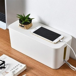 더자카 베스트심플 전선정리함, 23.5 x 11...., 화이트, 2개