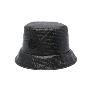 몽클레르 로고 프린트 패딩 버킷 햇