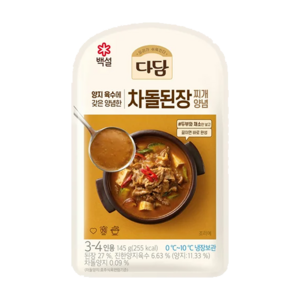 CJ 다담 차돌된장찌개양념, 145g, 3개