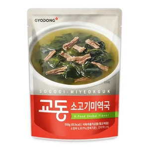교동식품 소고기 미역국, 500g, 5개