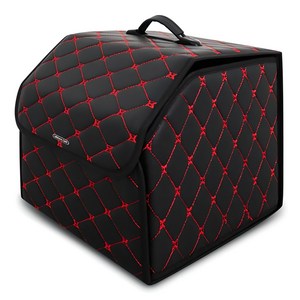 어반카 스티치 차량용 다용도 수납함, 블랙 + 레드, M(32 x 32 ...