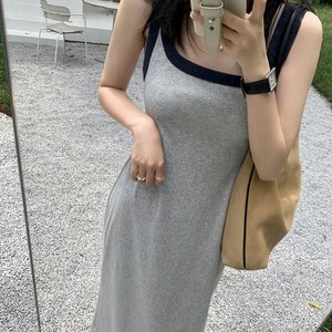 로엔나 데일리 캐주얼 롱원피스 민소매 나시치마