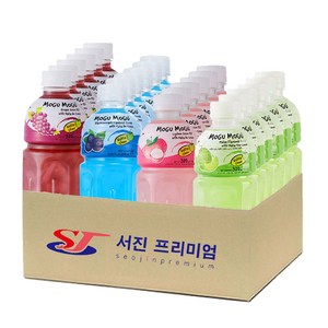[서진프리미엄] 모구모구 4종혼합(포도+블랙커런트+리치+멜론) 320mlx24ea, 24개, 320ml