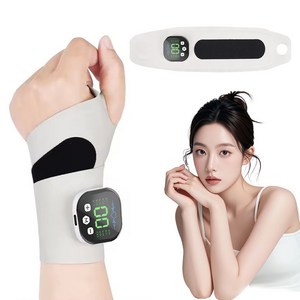 smabat EMS 저주파 안마기 손목 보호대 겸용 손목 마사지기 펄스 손목 안마기 10가지 모드 29단계 강도조절