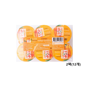 탑플룻 망고 푸딩 6개입, 690g, 2개
