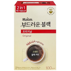 맥심 오리지날 부드러운 블랙 커피믹스, 2.7g, 100개입, 4개