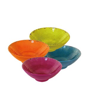 터틀전사 퓨전사경면기大 (지름 245mm) 멜라민 업소용 식당그릇, 블루