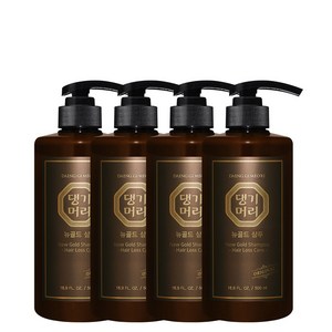 댕기머리 오리지널 뉴골드 샴푸, 500ml, 4개