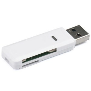 모조리 USB 3.0 블랙박스 SD 멀티 카드 리더기, 화이트, 1개