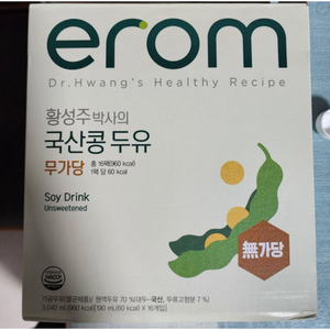 이롬 황성주 박사의 국산콩 두유 무가당, 190ml, 16개
