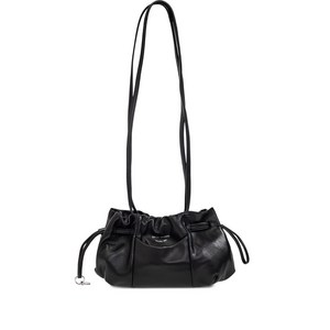 엠포리오아르마니 드로스트링 블랙 숄더 백