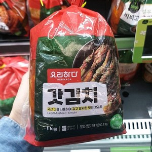 요리하다 갓김치 1kg, 일반포장 동절기만, 1개