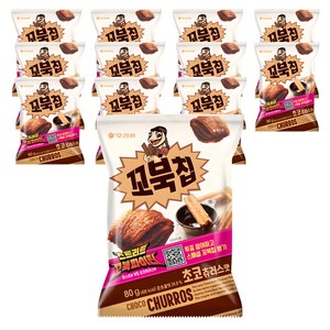 꼬북칩 초코츄러스맛, 80g, 12개