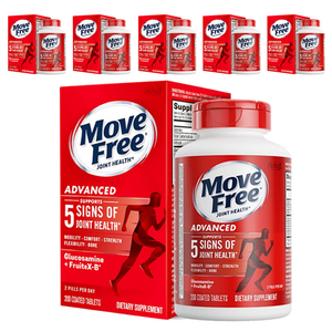 쉬프 무브프리 어드밴스드 조인트 헬스 글루코사민 + 콘드로이틴 + 프루트X-B 타블렛, 200정, 6개