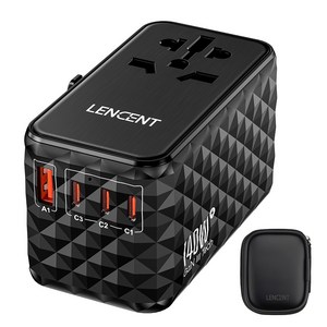 렌센트 140W 초고속 전세계 여행용 해외 멀티 플러그 어댑터 PA055B