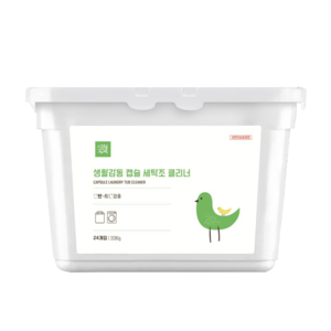 생활감동 3in1 캡슐 세탁조 클리너 24개입 드럼 통돌이 세탁기청소 통세척, 336g, 1개