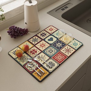 파르떼 빨아쓰는 규조토 주방 식기 건조 드라잉 매트, 베네딕타