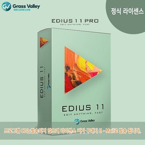 [정식라이센스] Gass Valley EDIUS 11 Po / 에디우스 11 프로 정식 라이센스