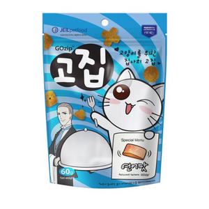 고집 고양이 간식, 연어, 60g, 12개