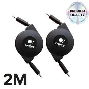 Reelking 자동감김 CtoC 초고속 C타입 60W PD 릴케이블 데이터전송