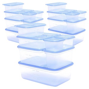 지퍼락 컨테이너 냉장고 보관 용기 버라이어티 세트, 7개입, 3세트