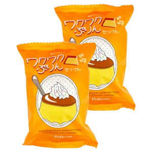 Pelican 와쿠와쿠 푸딩 비누, 80g, 2개입