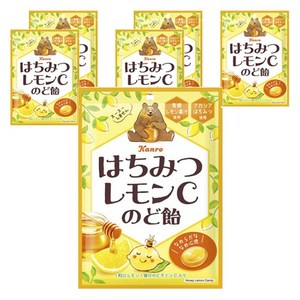 칸로 꿀 레몬 C 목캔디, 6개