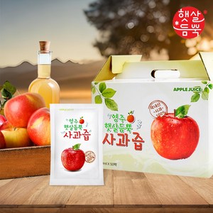 영주 햇살듬뿍 사과즙+6포 추가 증정, 100ml, 156개