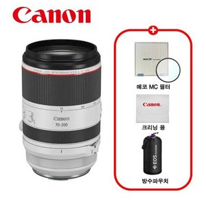 캐논 정품 RF 70-200mm F2.8 L IS USM / 프리미엄 패키지 / MCUV필터+극세사융+렌즈파우치 / TJ