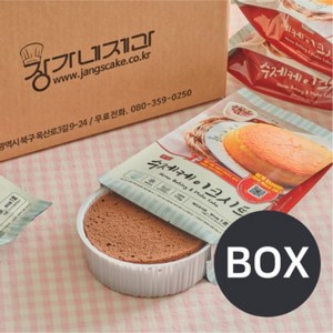 장가네제과 수제 초코 케이크시트 1호 1BOX, 24개, 170g