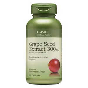 GNC 그레이프 씨드 추출물 300mg 캡슐 무설탕 글루텐 프리