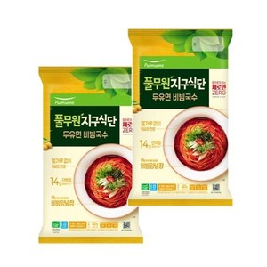 풀무원 [풀무원지구식단] 두유면 비빔국수 2인분 423g 2개