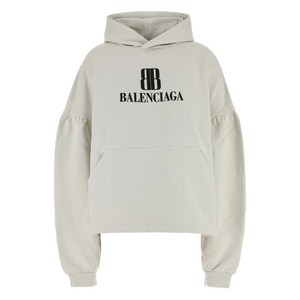 발렌시아가 벌룬 소매 로고 후디, 베이지계열, Numeric 3(KR 77)